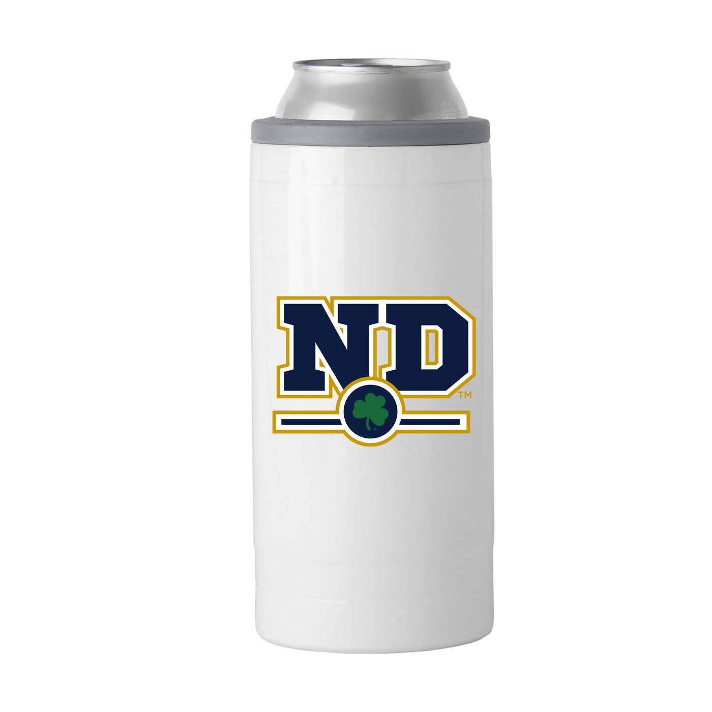 Notre Dame Letterman 12 oz Slim Can Coolie