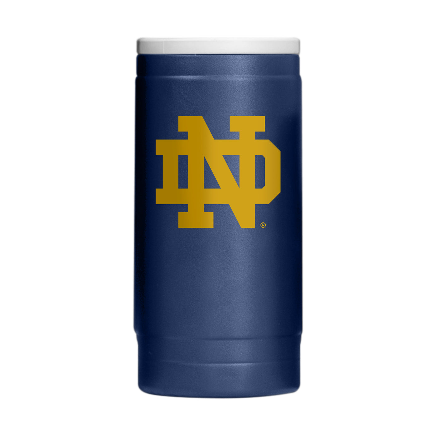 Notre Dame Flipside Powder Coat Slim Can Coolie