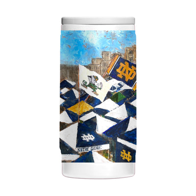 Notre Dame 12oz Collector Powder Coat Slim Can Coolie