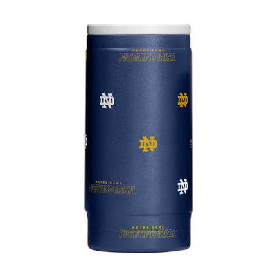 Notre Dame 12oz Step And Repeat Powdercoat SlimCan Coolie