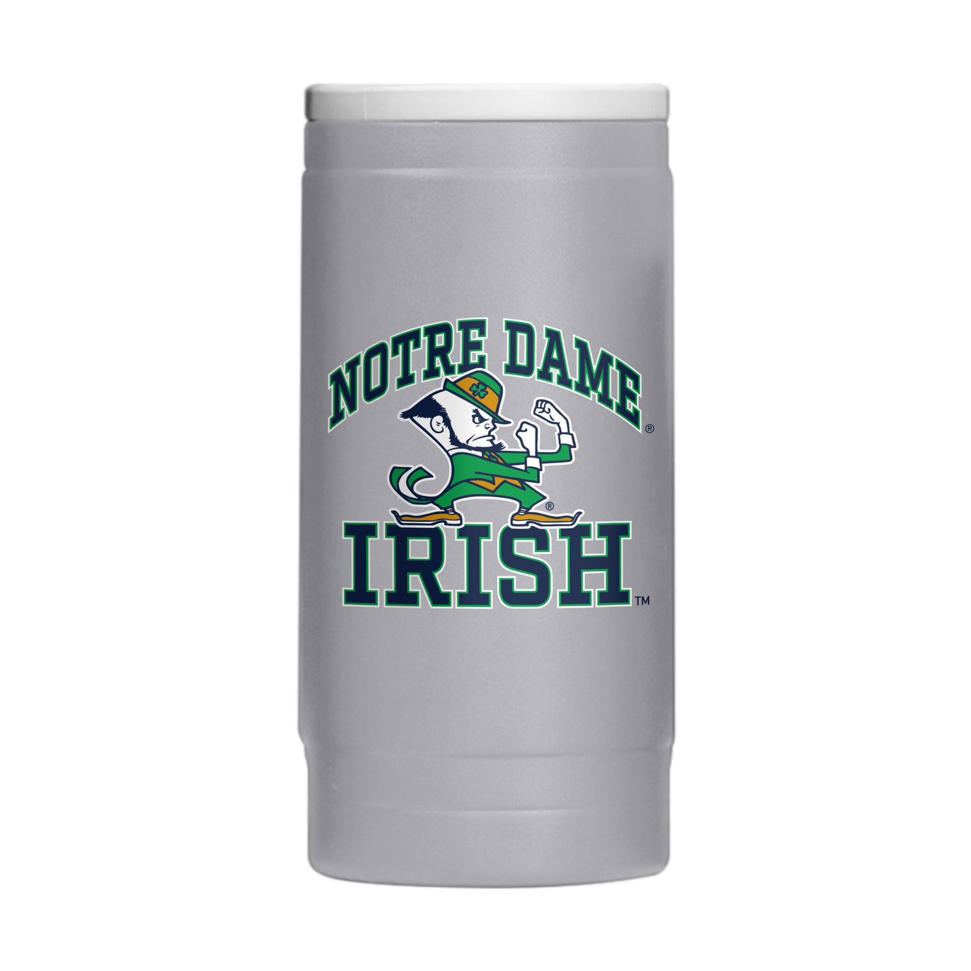 Notre Dame 12oz Athletic Powder Coat Slim Can Coolie