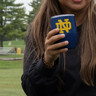 Notre Dame 16oz Gameday Stainless Curved Beverage