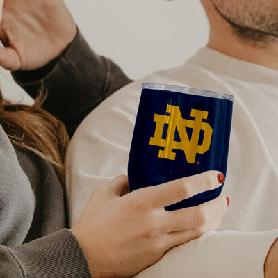 Notre Dame 16oz Gameday Stainless Curved Beverage
