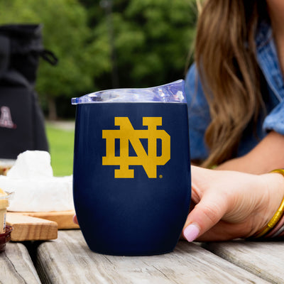 Notre Dame 16oz Gameday Stainless Curved Beverage