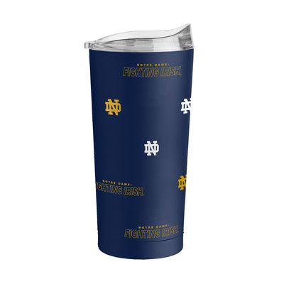 Notre Dame 20oz Step And Repeat Powder Coat Tumbler