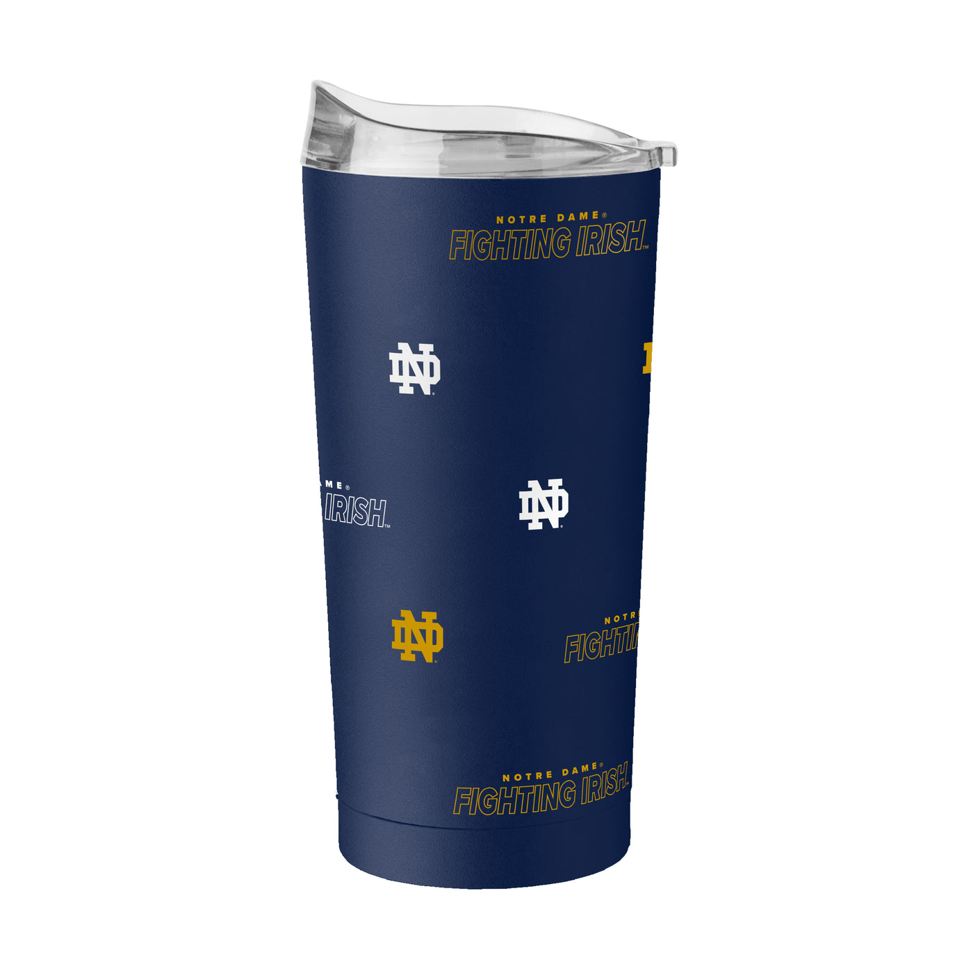 Notre Dame 20oz Step And Repeat Powder Coat Tumbler
