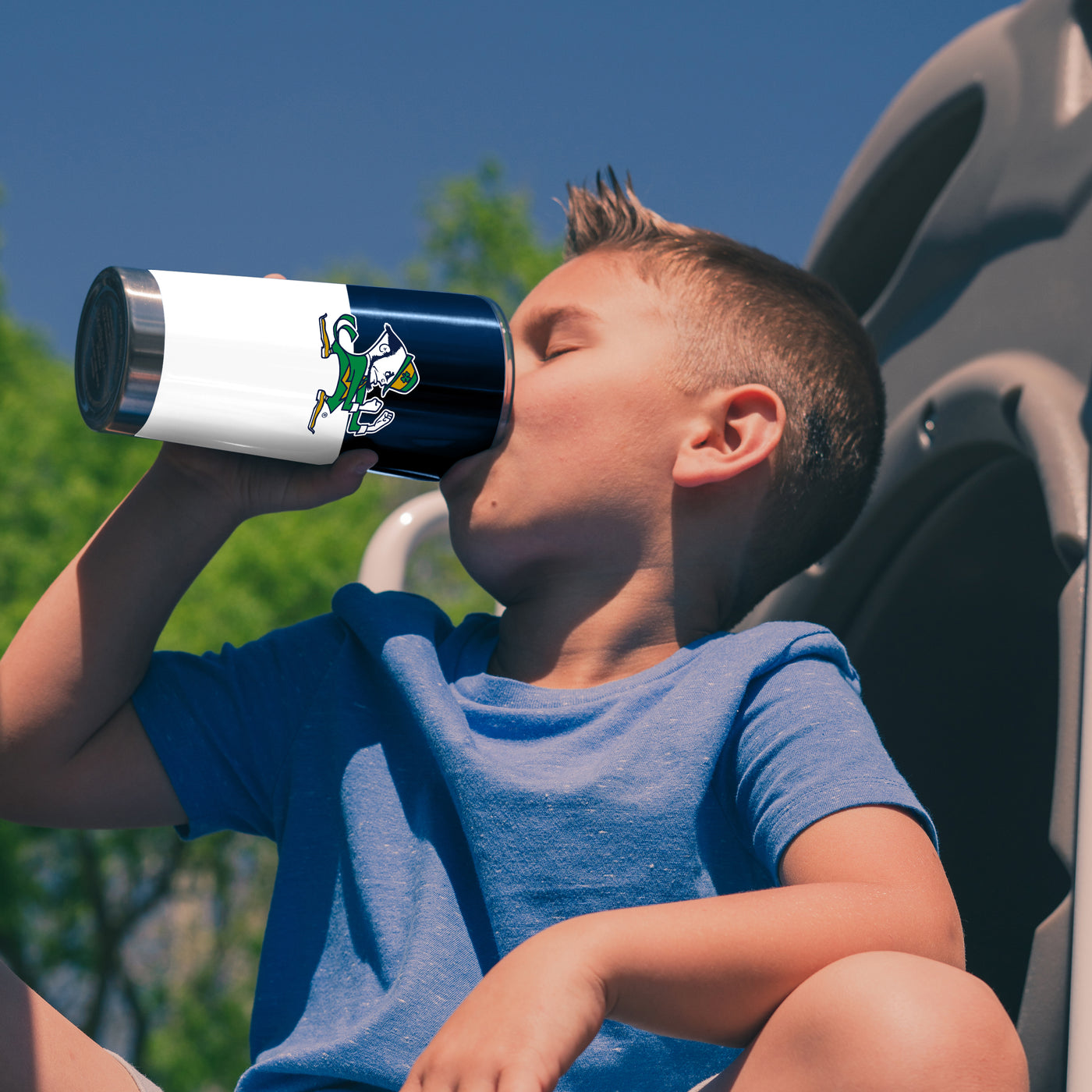 Notre Dame 20oz Colorblock Stainless Tumbler - Logo Brands