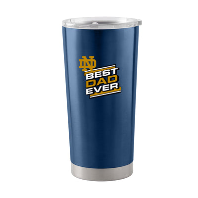 Notre Dame 20oz Best Dad Ever Double Wall Stainless Tumbler