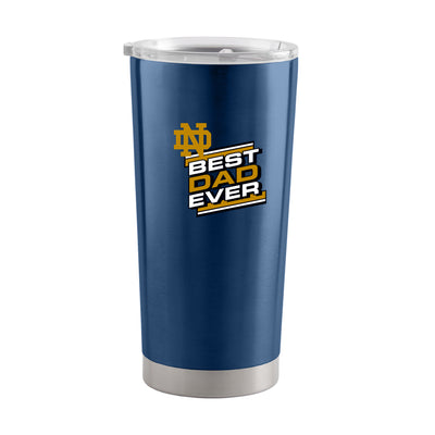 Notre Dame 20oz Best Dad Ever Double Wall Stainless Tumbler