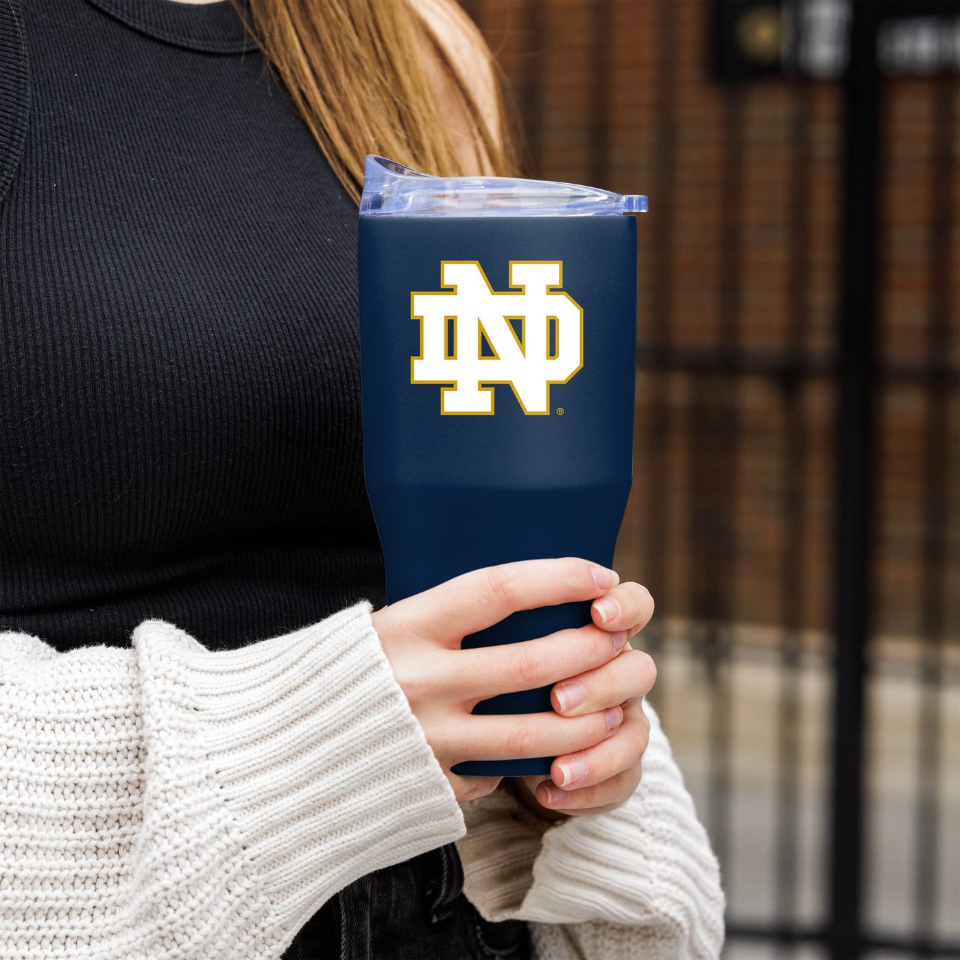 Notre Dame 30oz Flipside Powder Coat Tumbler