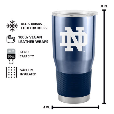 Notre Dame Gameday 30 oz Stainless Tumbler - Logo Brands