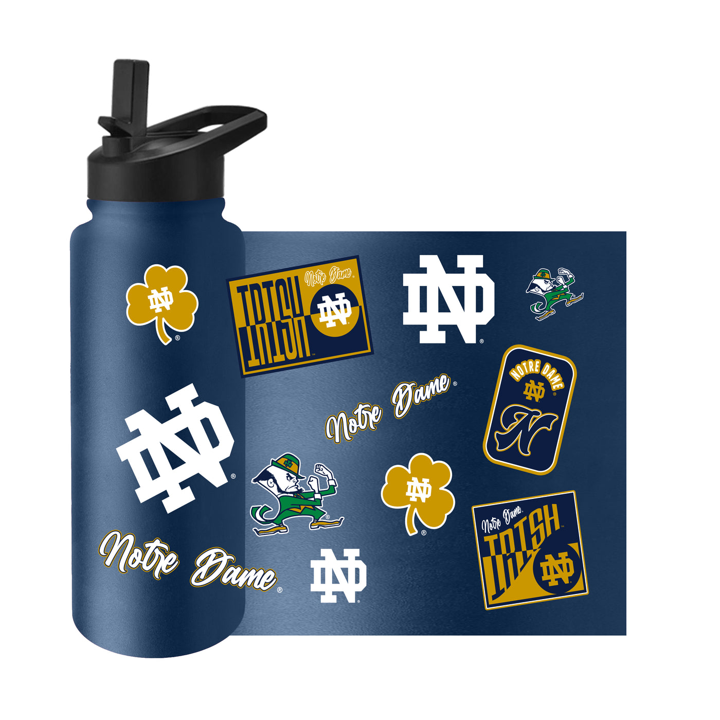 Notre Dame 34oz Dreamweave Quencher Bottle