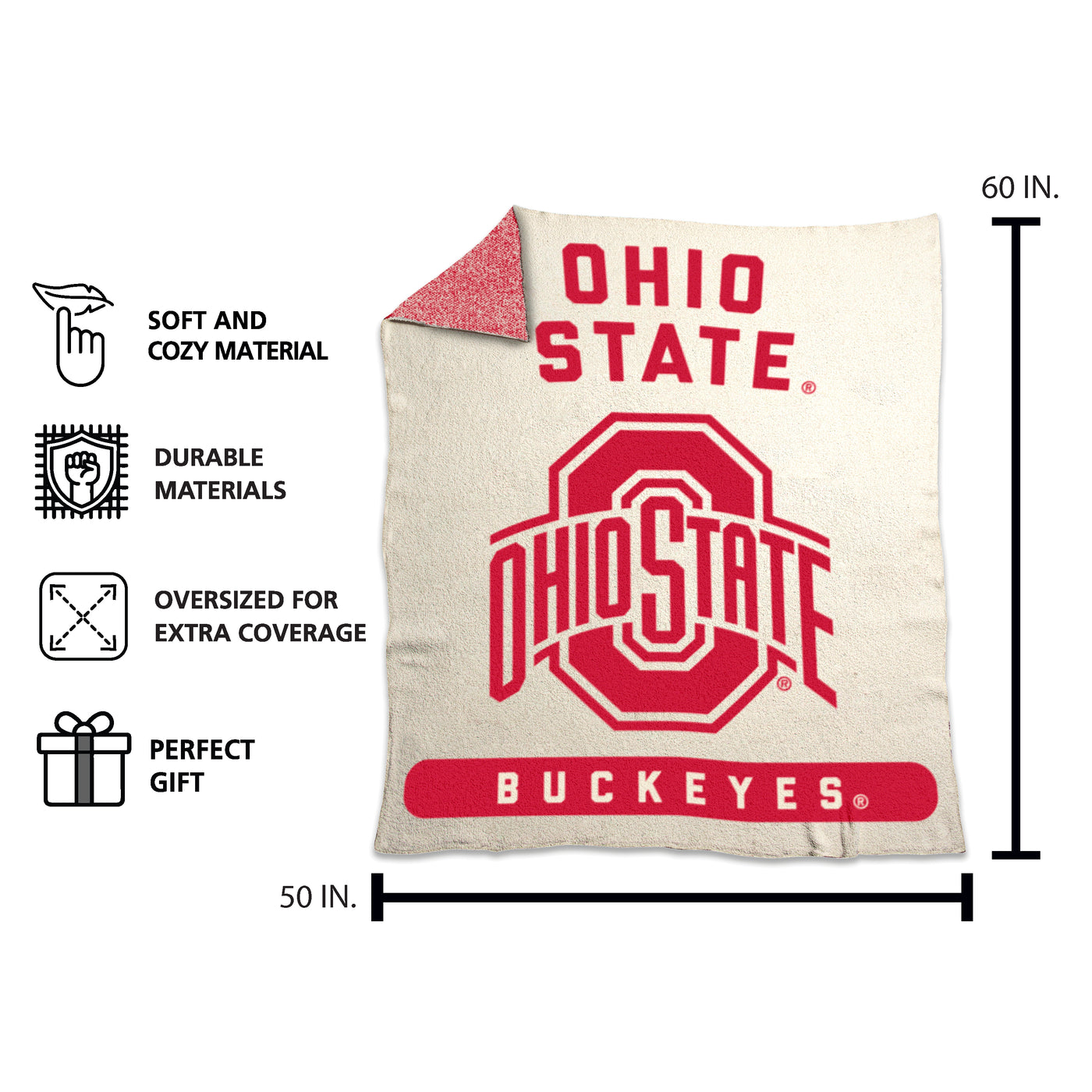 Ohio State Prime Luxe Dreams Throw