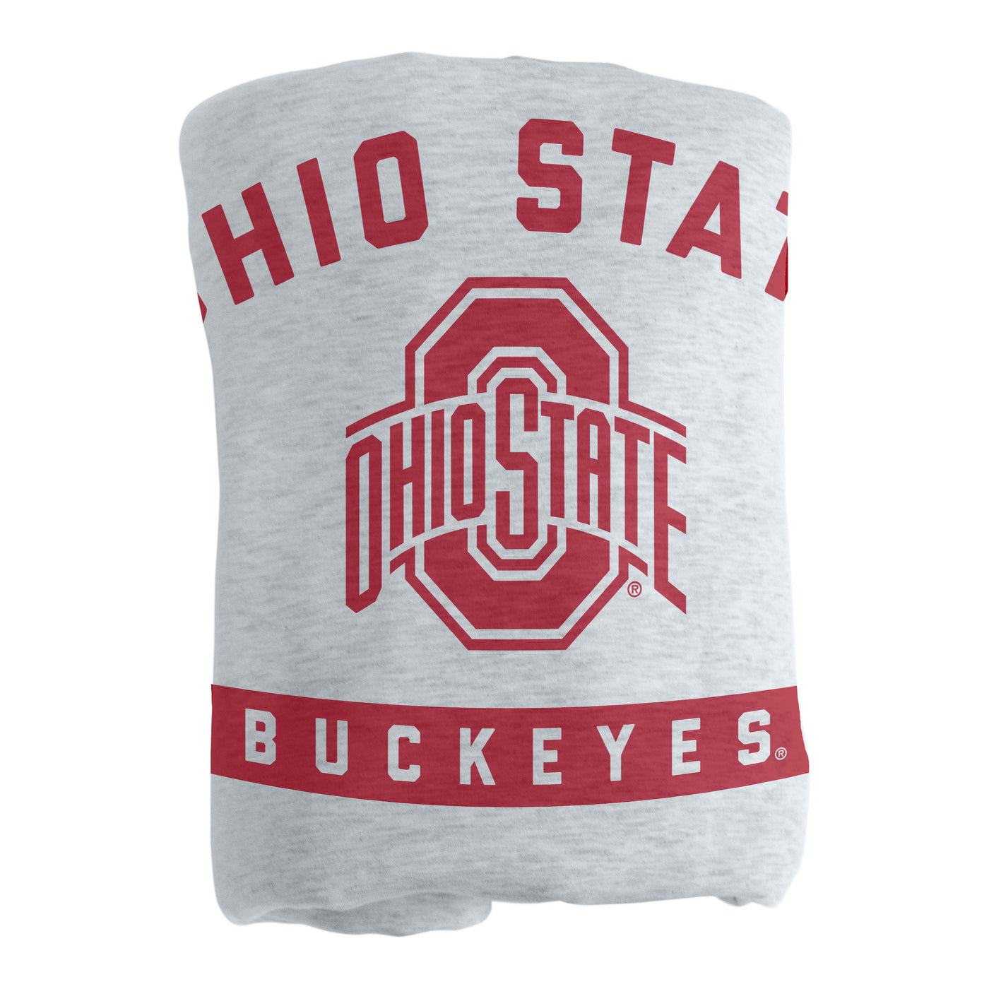 Ohio State Athletic Gray Sublimated Sweatshirt Blanket