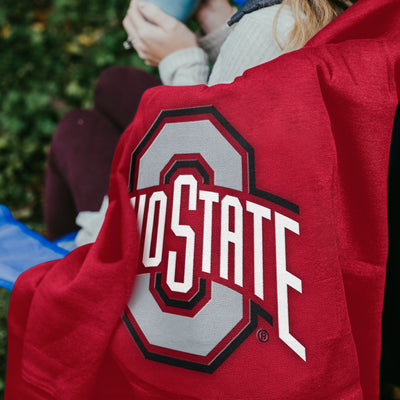 Ohio State Sweatshirt Blanket - Logo Brands