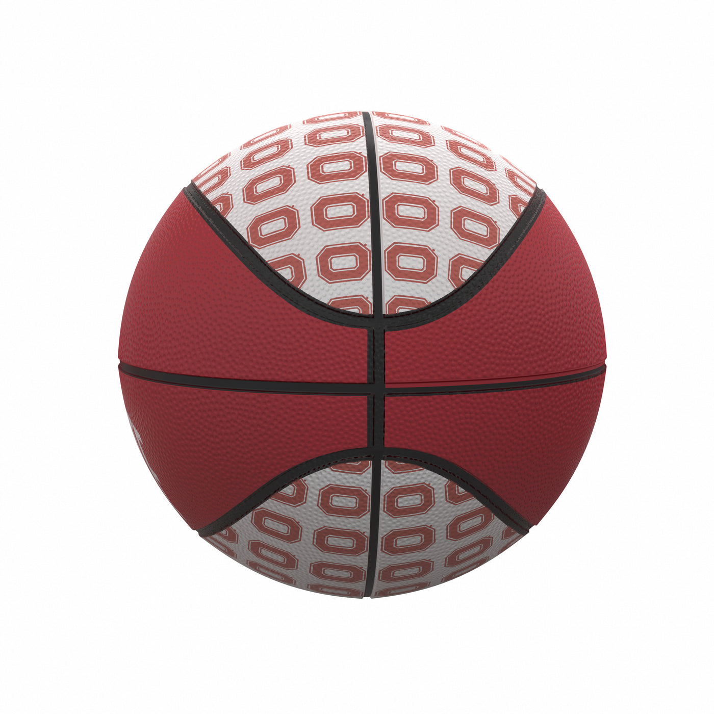 Ohio State Repeating Logo Mini-Size Rubber Basketball