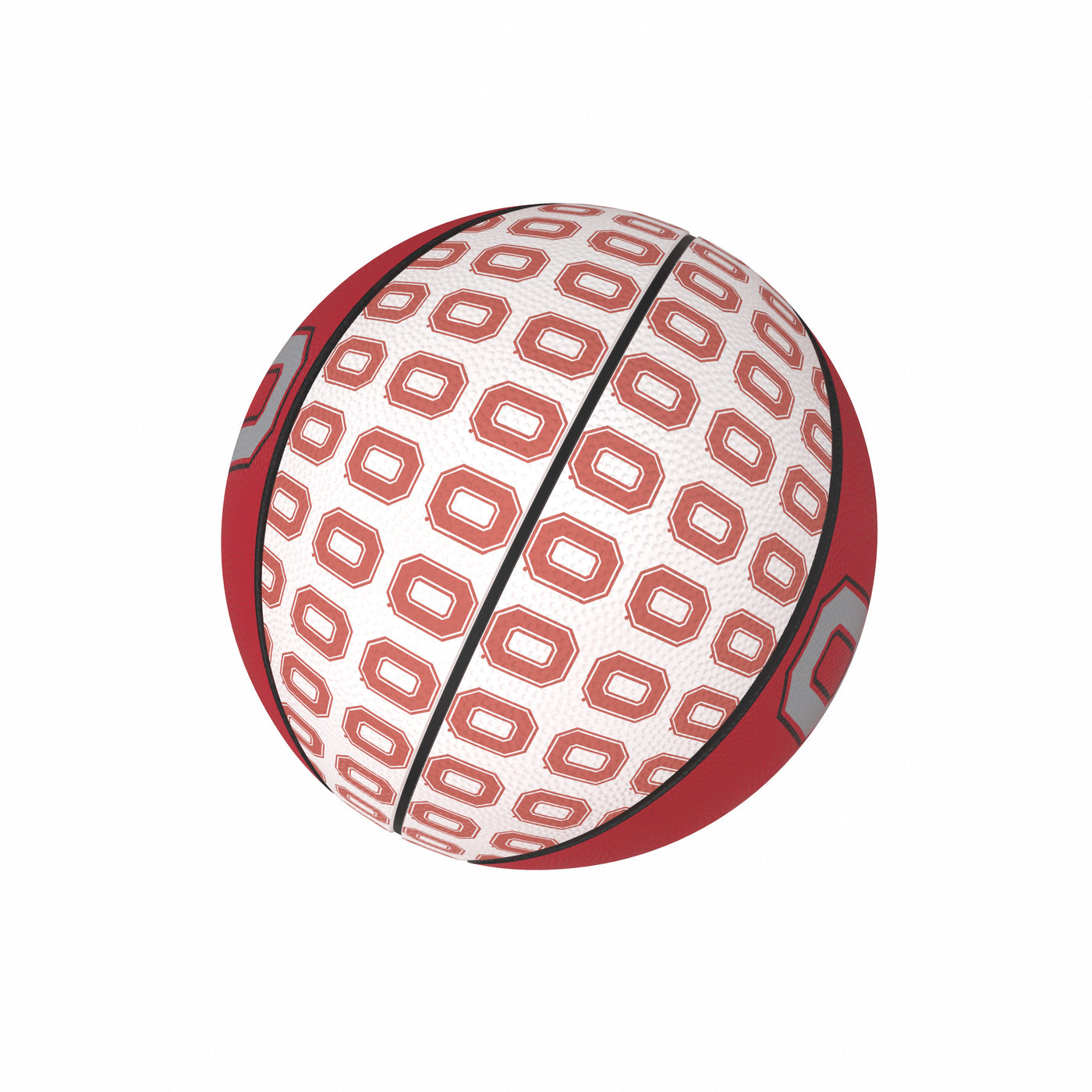 Ohio State Repeating Logo Mini-Size Rubber Basketball