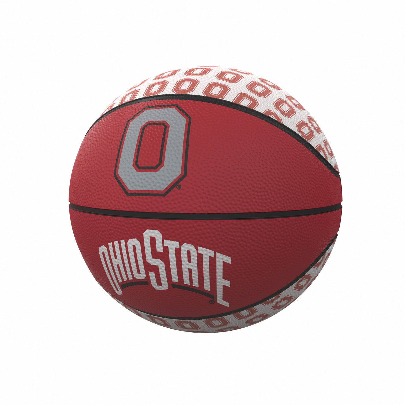 Ohio State Repeating Logo Mini-Size Rubber Basketball
