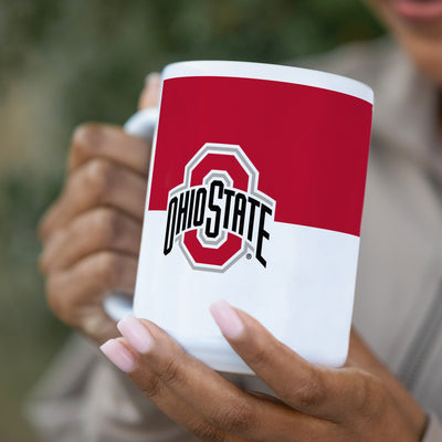Ohio State Colorblock 15oz Sublimated Mug - Logo Brands