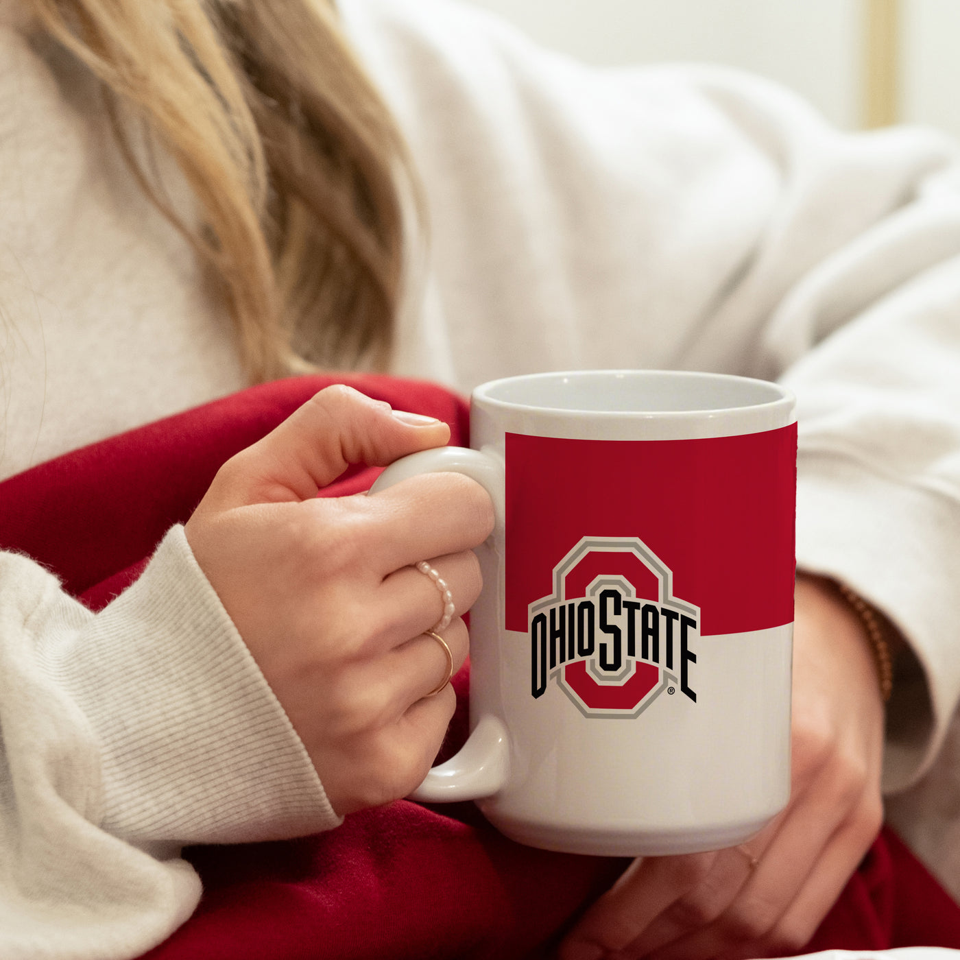 Ohio State Colorblock 15oz Sublimated Mug - Logo Brands