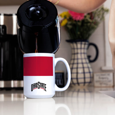 Ohio State Colorblock 15oz Sublimated Mug - Logo Brands