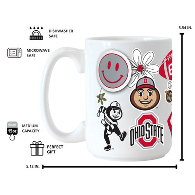 Ohio State 15oz Native Sublimated Mug