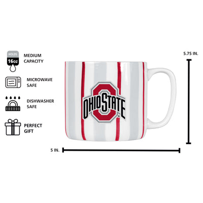 Ohio State 16oz Brushstroke Stripe Mug