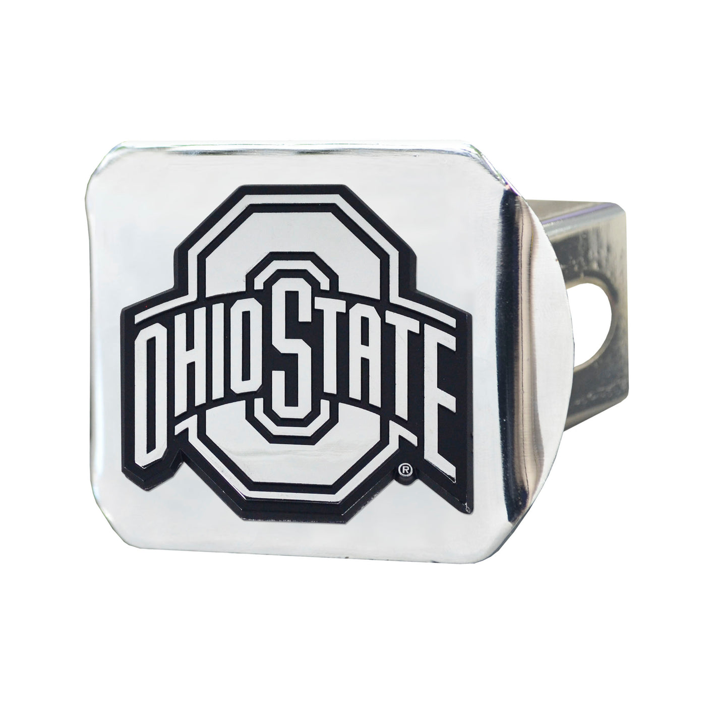 Ohio State University Chrome on Chrome Hitch Cover