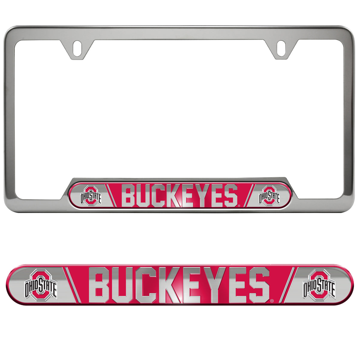 Ohio State University Embossed License Plate Frame