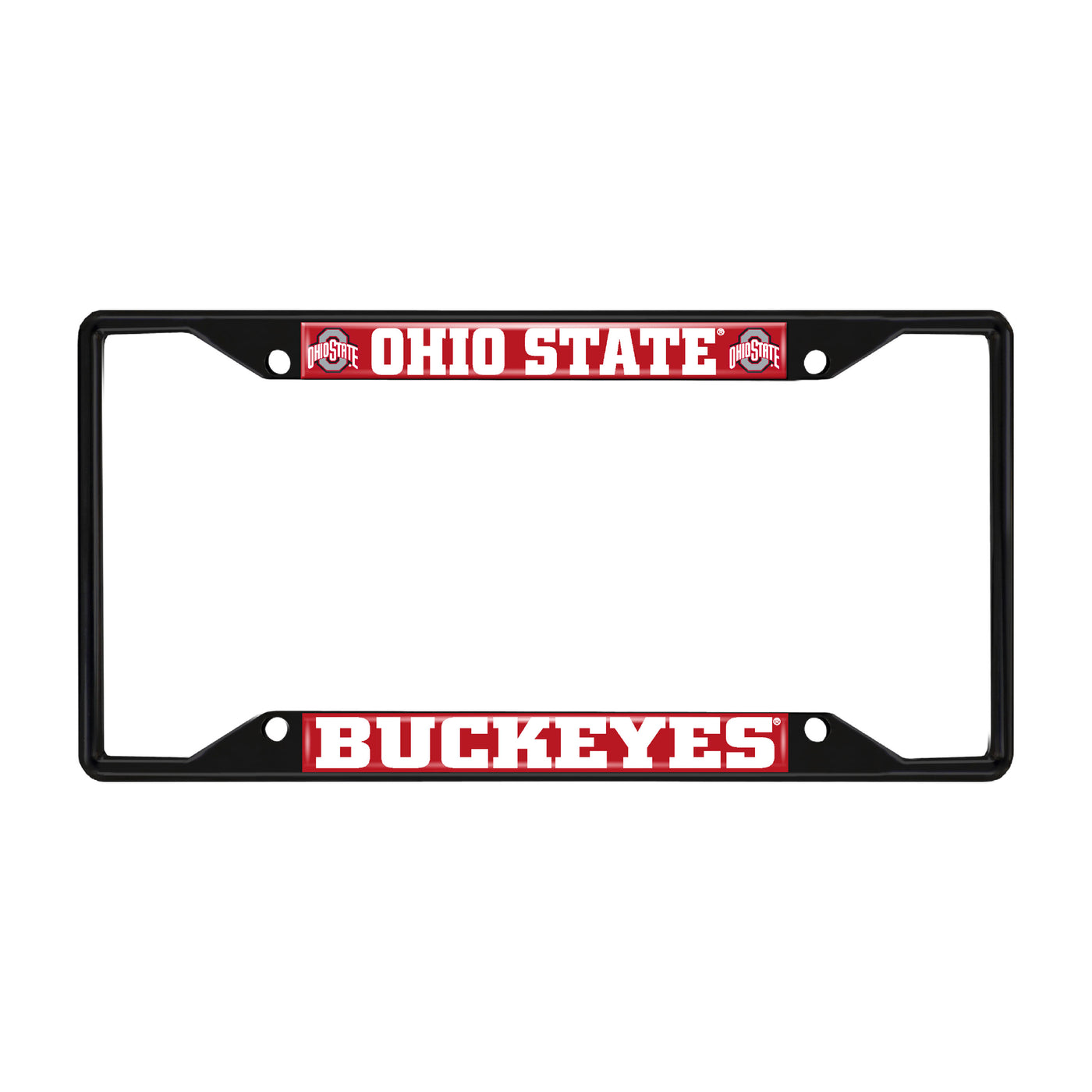 Ohio State University Black License Plate Frame