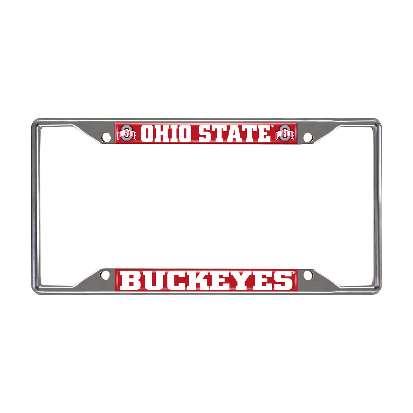 Ohio State University Chrome License Plate Frame