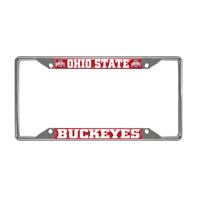 Ohio State University Chrome License Plate Frame
