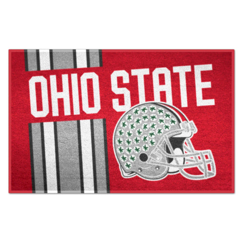 Ohio State University starter mat with university logo, durable mat for sports or team spirit, by Logo Brands