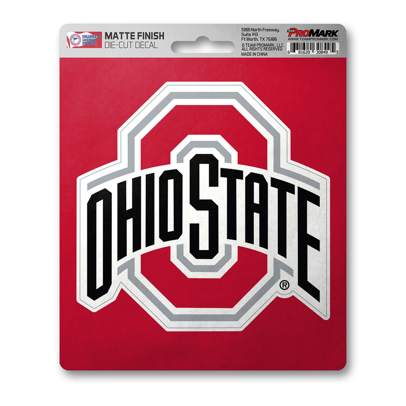 Ohio State University Matte Decal