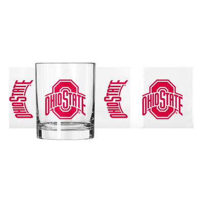 Ohio State 14oz Gameday Rocks Glass - Logo Brands