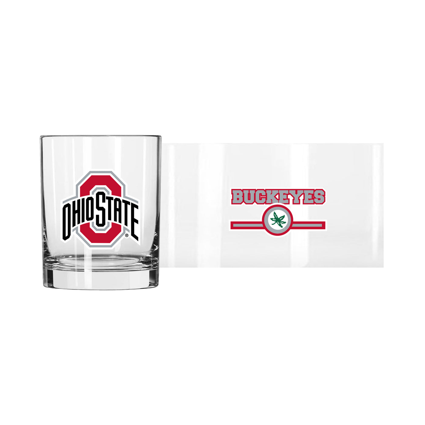 Ohio State 14oz Letterman Rocks Glass