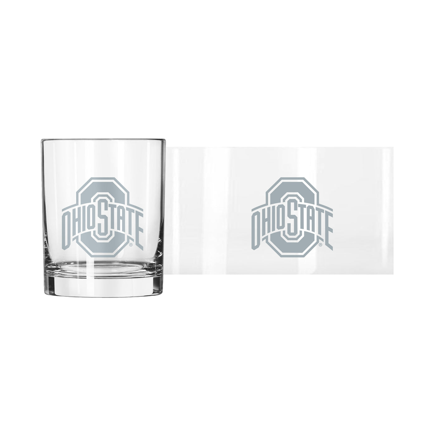 Ohio State 14oz Frost Rocks Glass - Logo Brands