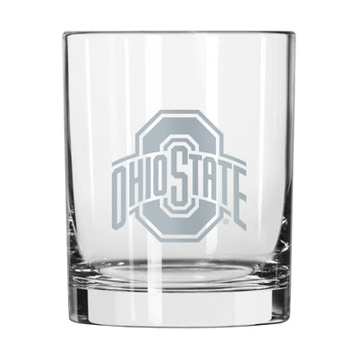 Ohio State 14oz Frost Rocks Glass - Logo Brands