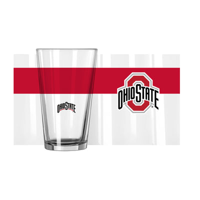 Ohio State 16oz Colorblock Pint Glass