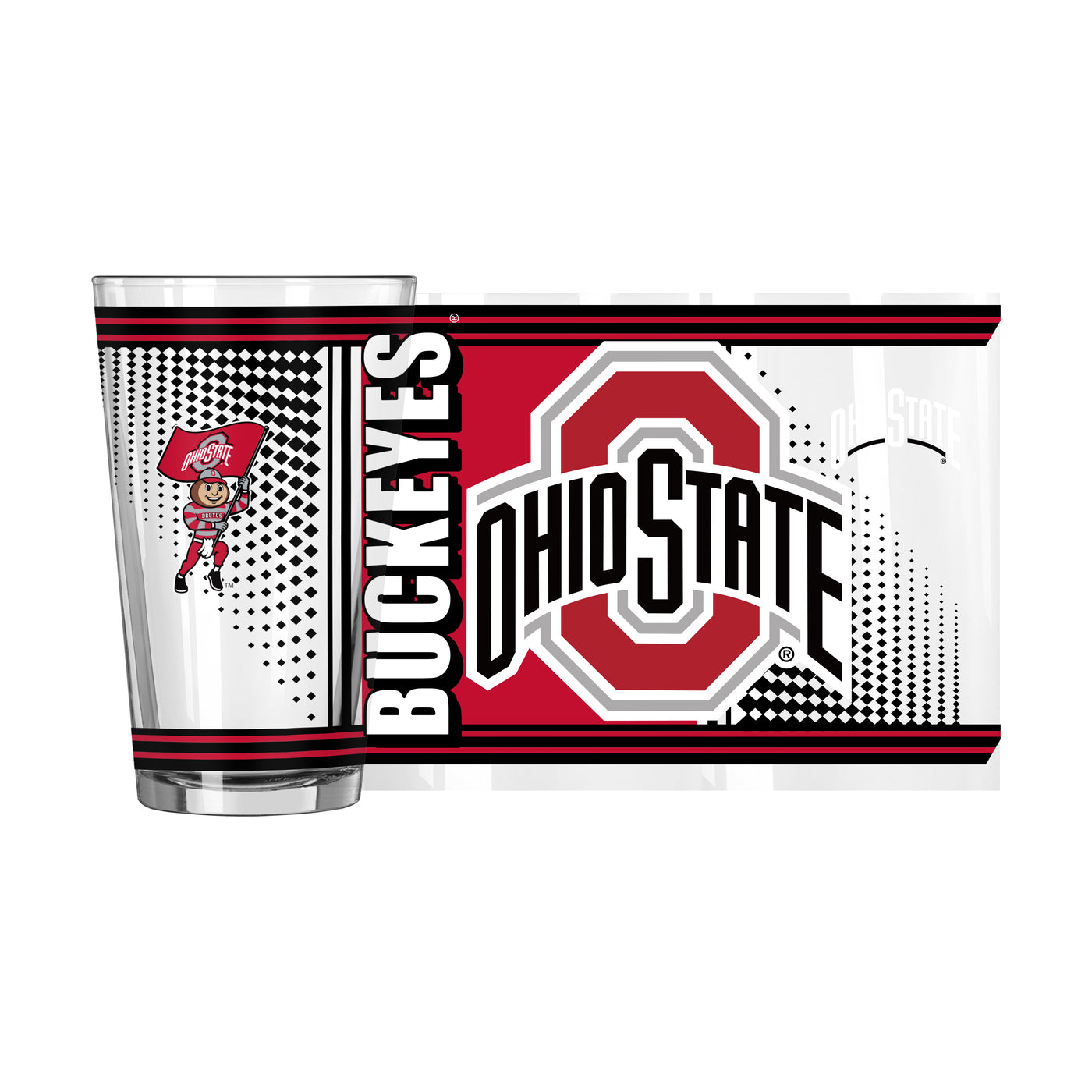 Ohio State 16oz Hero Pint Glass