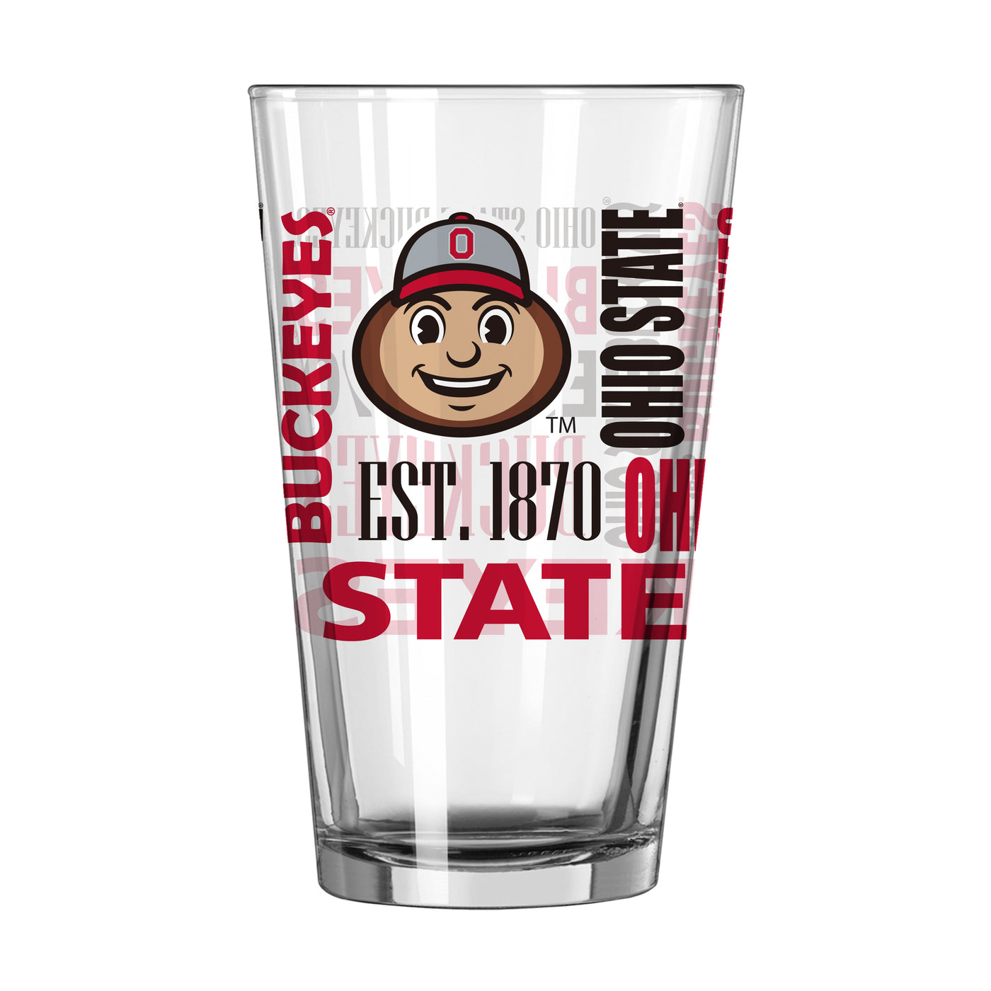 Ohio State 16oz Spirit Pint Glass - Logo Brands