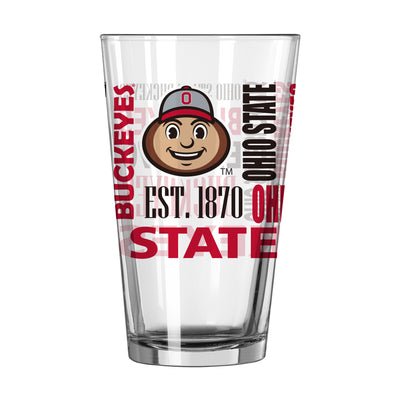 Ohio State 16oz Spirit Pint Glass - Logo Brands
