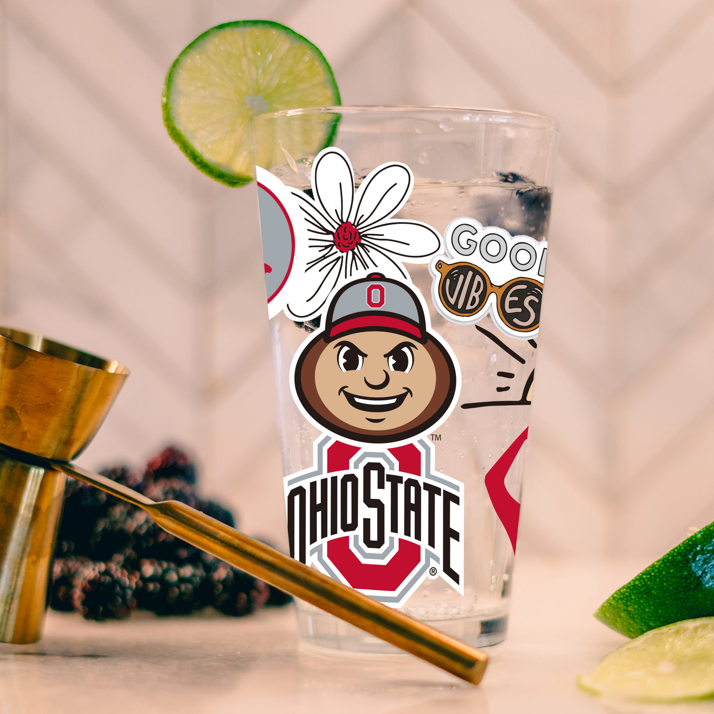 Ohio State 16oz Native Pint Glass