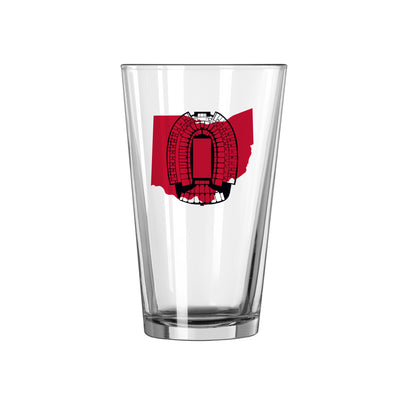 Ohio State 100th Anniversary 1 Color 16oz Pint Glass