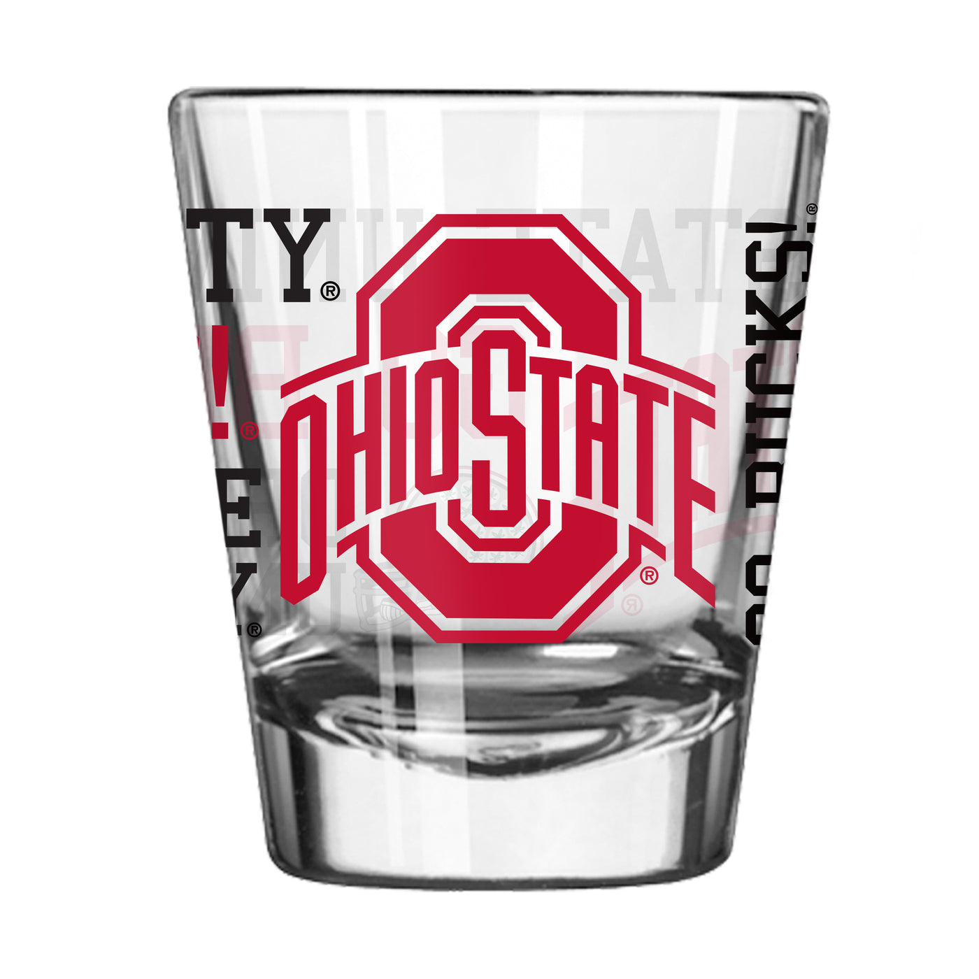 Ohio State 2oz Spirit Shot Glass