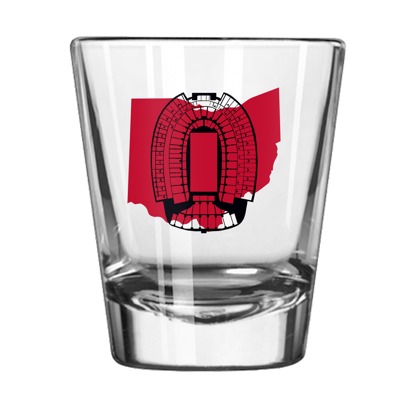 Ohio State 100th Anniversary 1 Color 2oz Shot Glass