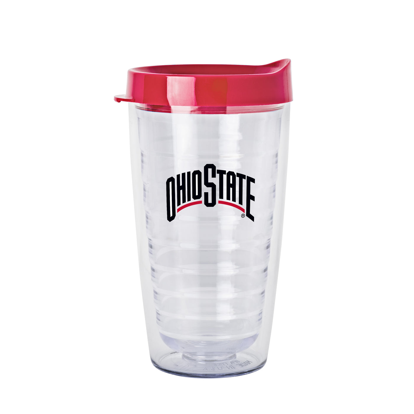 Ohio State 16oz Flipside Dbl Wall Clear Tumbler