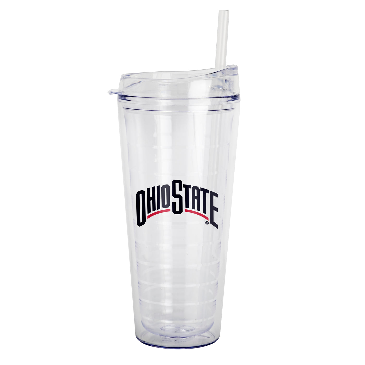 Ohio State 22oz Flipside Dbl Wall Clear Tumbler