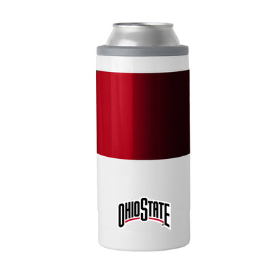 Ohio State Colorblock 12oz Slim Can Coolie