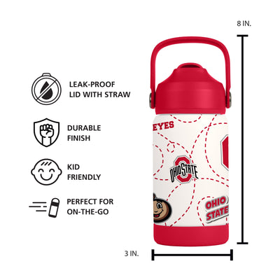 Ohio State 12oz Mascot SS Kids Bottle